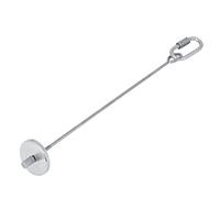 Qukaim Brocheta de acero inoxidable para pájaros, 1 base de juguete para pájaros, para periquitos de loro, soporte para frutas colgantes, palo de forraje, suministro de alimentación para pájaros