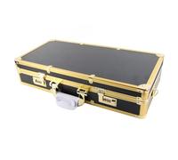 Qukaim Caja de herramientas de corte de pelo, caja de almacenamiento de herramientas de corte de pelo, tijeras de aleación de aluminio, soporte magnético difusor de soplador de pelo, estuche de