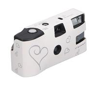 Qukaim Cámara de película, 900 mAh, ajuste manual completo, obturador flash de un solo uso, incluye 16 películas de color de 35 mm, cámara de película retro para cumpleaños, boda, viajes
