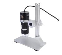 Qukaim Cámara microscopio digital USB, aumento de 10X-280X, iluminación de anillo de 8 LED, compatible con Win 7/8/10, microscopio portátil con soporte, ideal para aficionados y profesionales