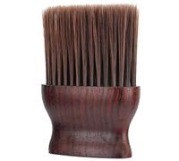 Qukaim Cepillo plumero de cuello, cepillo para polvo de cuello de barbero, mango de madera, cepillo para polvo para peluquería y peluquería, diseño ligero, fácil de usar