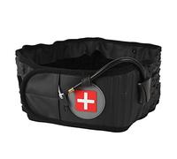 Qukaim Cinturón de tracción lumbar inflable, cinturón de tracción lumbar inflable, soporte de espalda baja con bomba de mano, negro, tamaño ajustable para descompresión de espalda y alivio del dolor