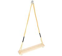 Qukaim Columpio de madera para pollo, columpio de madera para loros medianos y grandes, diseño de madera, 30,5 cm de largo, ideal para enriquecimiento de jaula