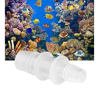 Qukaim Conector adaptador de tanque de peces de plástico para acuario, diámetro variable, 5 unidades, 8 mm/12 mm, accesorios de manguera de bomba de aire recta, compatible con varios tanques de peces