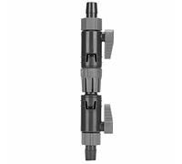 Qukaim Conector de tubo para pecera, válvula de control de agua para acuario, conector de doble grifo para manguera de pecera, liberación rápida, se adapta a 16/22 mm, conector de filtro de plástico