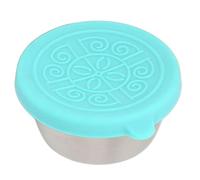 Qukaim Contenedor de ensalada para piscina, cubierta aislante plegable a prueba de polvo para piscina al aire libre de 8 pies, tapa verde menta, contenedor portátil de acero inoxidable para