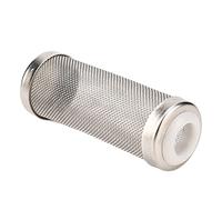 Qukaim Cubierta de admisión de filtro de acuario, cubierta de malla protectora de filtro de acuario, acero inoxidable 304, red de malla de camarón, 12 mm de diámetro interior, pequeña, para filtración