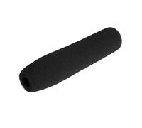 Qukaim Cubierta de espuma de esponja para micrófono, compatible con micrófonos de condensador de cámara de video, parabrisas de micrófono de escopeta, negro, 2 x 6 pulgadas