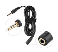 Qukaim CVM-D02 Micrófono de solapa de doble cabeza, micrófono de condensador omnidireccional de 6 m, compatible con Canon Nikon A7 A6300, 6 6Plus, para entrevistas y enseñanza en vivo