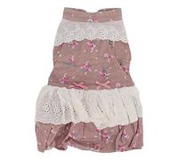 Qukaim Dog Dr - Vestido floral con lazo para perro, vestido de princesa para mascotas pequeñas, perros, cachorros, gatos, ligero, cómodo, varios