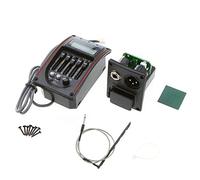 Qukaim Ecualizador acústico de 5 bandas para guitarra con sintonizador LCD, mini pastilla de guitarra para guitarra eléctrica y acústica, violín, ukelele, SE-5O