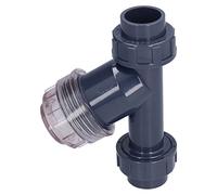 Qukaim Filtro de riego en Y, filtro de goteo tipo Y, filtro de riego regulador puro, 40 mm para acuario e industria química, filtro de tuberías, sistema de riego por goteo