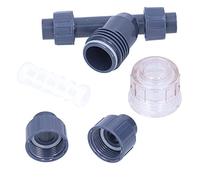 Qukaim Filtro de riego por goteo, filtro de goteo tipo Y, PVC, 20 mm, filtro de riego regulador puro para la industria química, riego agrícola, diseño resistente