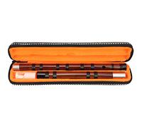 Qukaim Flauta montada E Key Flauta, exterior pulido con película protectora, instrumento de viento chino para principiantes, incluye caja de tela, 8 agujeros, material ABS, flauta ensamblada
