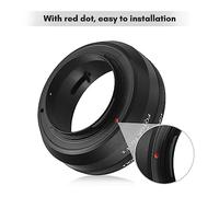 Qukaim FOTGA Anillo adaptador de montaje manual de lente, aleación de aluminio para lente Canon FD a cámaras Fuji X-Mount Mirrorl, compatible con X-A5/X-T1/X-T3 y más