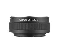 Qukaim FOTGA - Anillo adaptador de montaje manual de lente de alta precisión, aleación de aluminio para lentes Contax/Yashica CY-Mount a cámaras Canon EOS RF-Mount Mirrorl