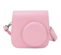 Qukaim Funda de piel sintética portátil de un solo hombro, bolsa protectora para Mini 8/8+/9, rosa claro, elegante bolsa de cámara, multicolor