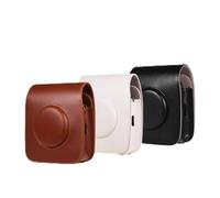 Qukaim Funda portátil de piel sintética para cámara, compatible con cámara instantánea SQ20, incluye correa para el hombro, ligera, protectora, color negro, multicolor