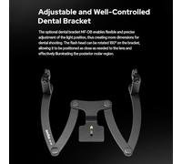 Qukaim GODOX MF-DB - Soporte de flash flexible, aleación de aluminio con soportes de flash duales, cabezal giratorio de 360°, ajustable para fotografía macro de retrato dental, compatible con cámaras