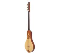 Qukaim Guitarra Dulcimer de 3 cuerdas, abeto y caoba, instrumento musical portátil para práctica y actuación, construcción de madera, diseño ligero