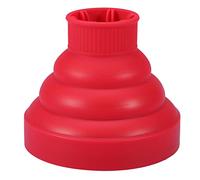 Qukaim Hairdring Tool - Funda plegable de silicona para secador de pelo, difusor de pelo rojo, herramienta de peinado para secadores de pelo, diseño compacto y ligero, conveniente para viajes