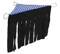 Qukaim Hamaca colgante con borlas para mascotas, tienda de campaña para hámster, cerdo holandés, conejo, azul real, tela suave, fácil de instalar, 30 x 30 cm