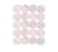 Qukaim Inlay Dots - 20 calcomanías de puntos con incrustaciones de diapasón, marcadores de 6 mm para guitarra, ukelele, bajo, mandolina, banjo, calcomanías decorativas para diapasón