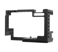 Qukaim Jaula de metal para conejo para cámara A6600, SLR Accories, cubierta de protección con soporte de zapata fría, compatible con Canon M6 Mark II, diseño de metal