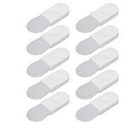 Qukaim Juego de 10 brochas de silicona para máscara facial, mini aplicadores de silicona para máscaras de arcilla, loción corporal, crema CC, forma de lengua pulgar, herramientas portátiles para el