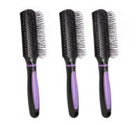 Qukaim Juego de 10 cepillos de peinado de 9 filas, herramienta de moño de esponja ligera para peinado, incluye 3 cepillos de 9 filas para desenredar y peinar rizos, accesorios para el cabello