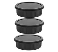 Qukaim Juego de 3 tapas delanteras de plástico negro para lente trasera para cámara Pentax PK, kit de cubierta de lente, incluye tapa frontal y cubiertas traseras
