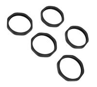 Qukaim Juego de 5 anillos de silicona antideslizantes para micrófono, anillos antideslizantes redondos de silicona para fiestas de KTV y salas de conferencias