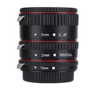 Qukaim Juego de anillos de tubo adaptador de lente de extensión macro de enfoque automático para montaje EF, lente adaptador macro, compatible con cámaras Canon, ingeniería de precisión