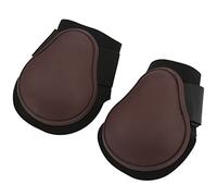 Qukaim Juego de botas de tendón de caballo, 1 par de botas suaves para evitar resbalones para caballos, marrón, XL para patas traseras, botas protectoras de tendones de carcasa de poliuretano