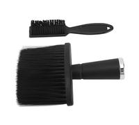 Qukaim Juego de cepillos de peluquería, cepillo de cerdas de nailon suave con mango ergonómico para limpieza de barba, cuello y cara, juego de cepillos de peluquería