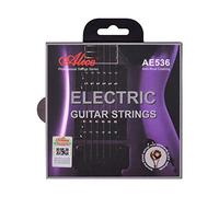 Qukaim Juego de cuerdas para guitarra eléctrica, núcleo hexagonal, bobina de aleación de hierro, compatible con guitarras eléctricas de 22 a 24 trastes, calibre 9, 6 cuerdas