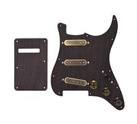 Qukaim Juego de golpeador cargado precableado SSS Humbucker con placa trasera, piezas de guitarra eléctrica, fácil instalación, compatible con varios modelos de guitarra