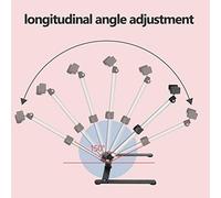 Qukaim Juego de soporte de mesa ajustable, mini monopié con clip para teléfono, herramienta de fotografía para teléfono móvil, ideal para fotografía, diseño compacto, ligero, fácil de usar