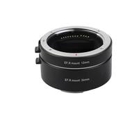 Qukaim Juego de tubos de extensión automática, tubos macro de montaje R de 12 mm + 24 mm, metal ligero, compatible con lentes de montaje RF y cámara R5/R6/R7/R10, accories de fotografía macro