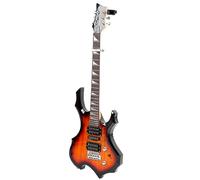 Qukaim Kit de guitarra eléctrica todo en 1, juego completo, 37.5 pulgadas, afinador de acory, púa, correa, cuerdas, pedal, bolsa, caja, kit de inicio de guitarra eléctrica, acories de instrumentos