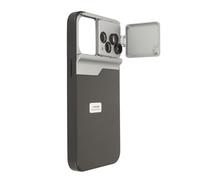Qukaim Kit de lente de cámara de teléfono 4 en 1, lente macro 10X, lente macro 50X, lente ojo de pez, lente teleobjetivo 5X, compatible con 15 Pro, incluye funda para lente