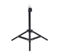 Qukaim Kit de sistema de soporte de metal para estudio fotográfico pequeño de 60,5 x 70 cm, incluye barra transversal y 3 abrazaderas para soporte de telón de fondo de PVC, accesorios ajustables para