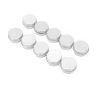 Qukaim Lata de aluminio de aluminio, 100 piezas vacías redondas de aluminio para bálsamo labial, fabricación de velas y aromaterapia, tamaño portátil de 5 ml, herramienta de salón de belleza para el