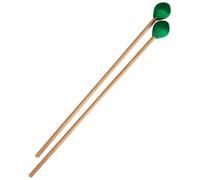 Qukaim Marimba Mallets Marimba Stick Mallets Xilófono Glockenspiel con mango de haya, kit de percusión para profesionales y aficionados, 1 par, color verde