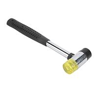 Qukaim Mazo de goma de doble cara con cabezal de repuesto, mazo de goma para reparación de guitarra eléctrica folclórica, artesanía de cuero, carpintería, ukelele y martillo de traste de bajo