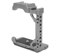 Qukaim Media jaula de aleación de aluminio, funda protectora para soportes A1, 1/4 y 3/8 pulgadas, montaje de zapata fría, diseño ligero, accesorios de cámara