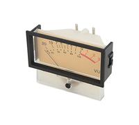 Qukaim Medidor VU Medidor VU de alta precisión, amplificador de potencia, medidor de nivel de retroiluminación LED, diseño compacto, ideal para equipos o sistemas de cine en casa