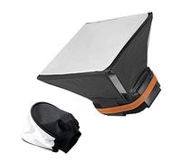 Qukaim Mini caja de luz portátil para fotografía, difusor de rebote de flash suave de tela universal de repuesto para Canon, Nikon, Olympus, DSLR Speedlite Flash