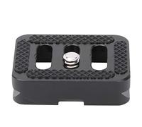 Qukaim Mini placa portátil de aleación de aluminio de liberación rápida, almohadilla antideslizante para trípode de cámara SLR, compatible con TYC10, diseño compacto, ligero, fácil de usar