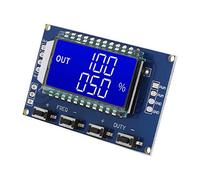 Qukaim Módulo generador de señal de onda cuadrada, módulo de placa PWM, frecuencia de pulso ajustable y ciclo de trabajo, azul